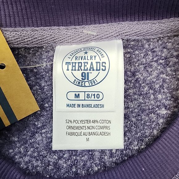 University of Clemson Tigers Sweatshirt Womens Medium Purple Long Sleeve Fleece - Picture 2 of 16